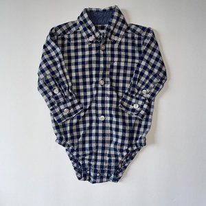 Baby Boy Long Sleeve Collar Bodysuit